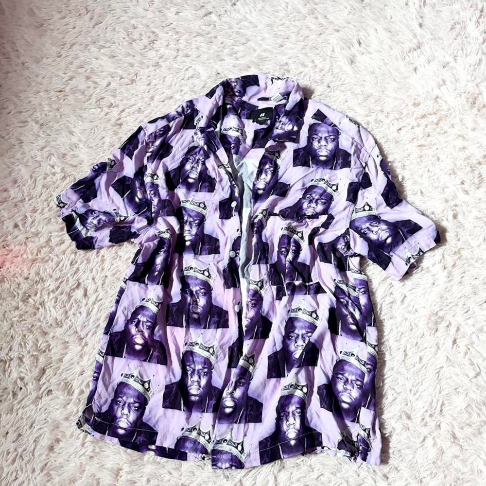 Notorious BIG Hiphop Rapper Streetwear Urban Statement Top Womens L Quirky Bold